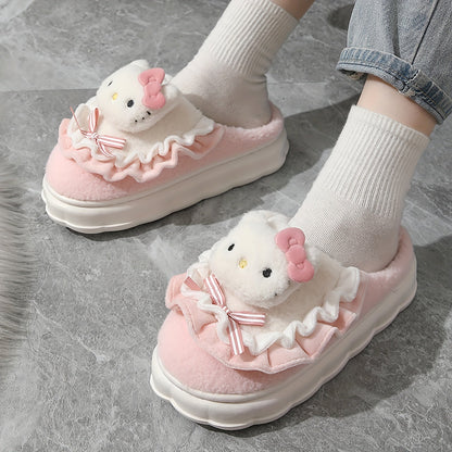 Women's Slippers - Non-Slip Sole Plush Lined for Everyday Wear – Pink – Pink option – view 2