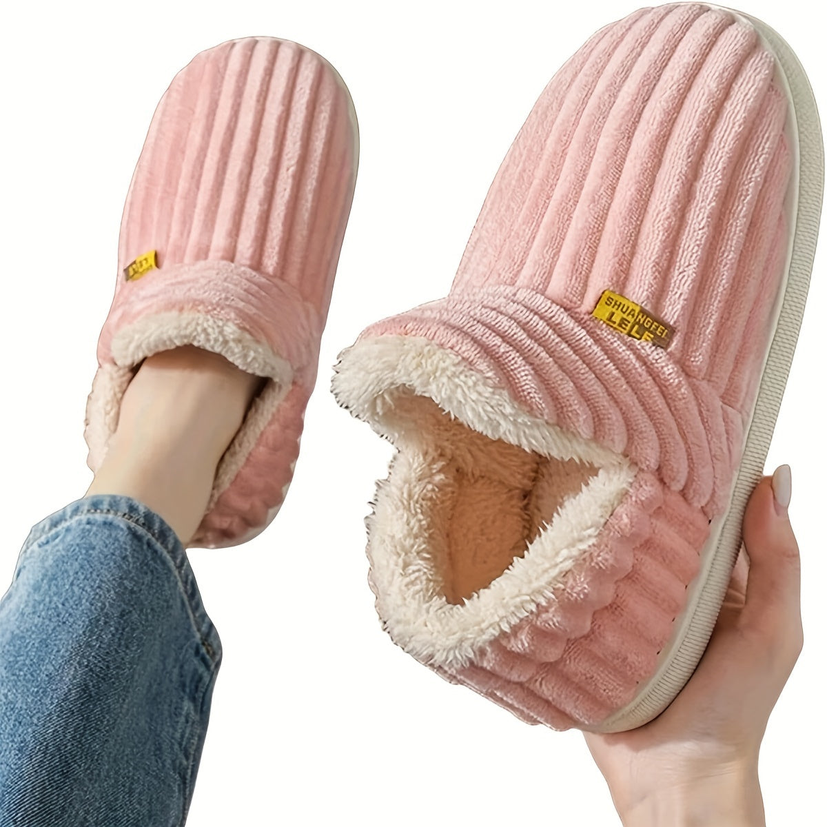 Women's Slippers – Non-Slip Sole Plush Lined for Outdoor & – view 9