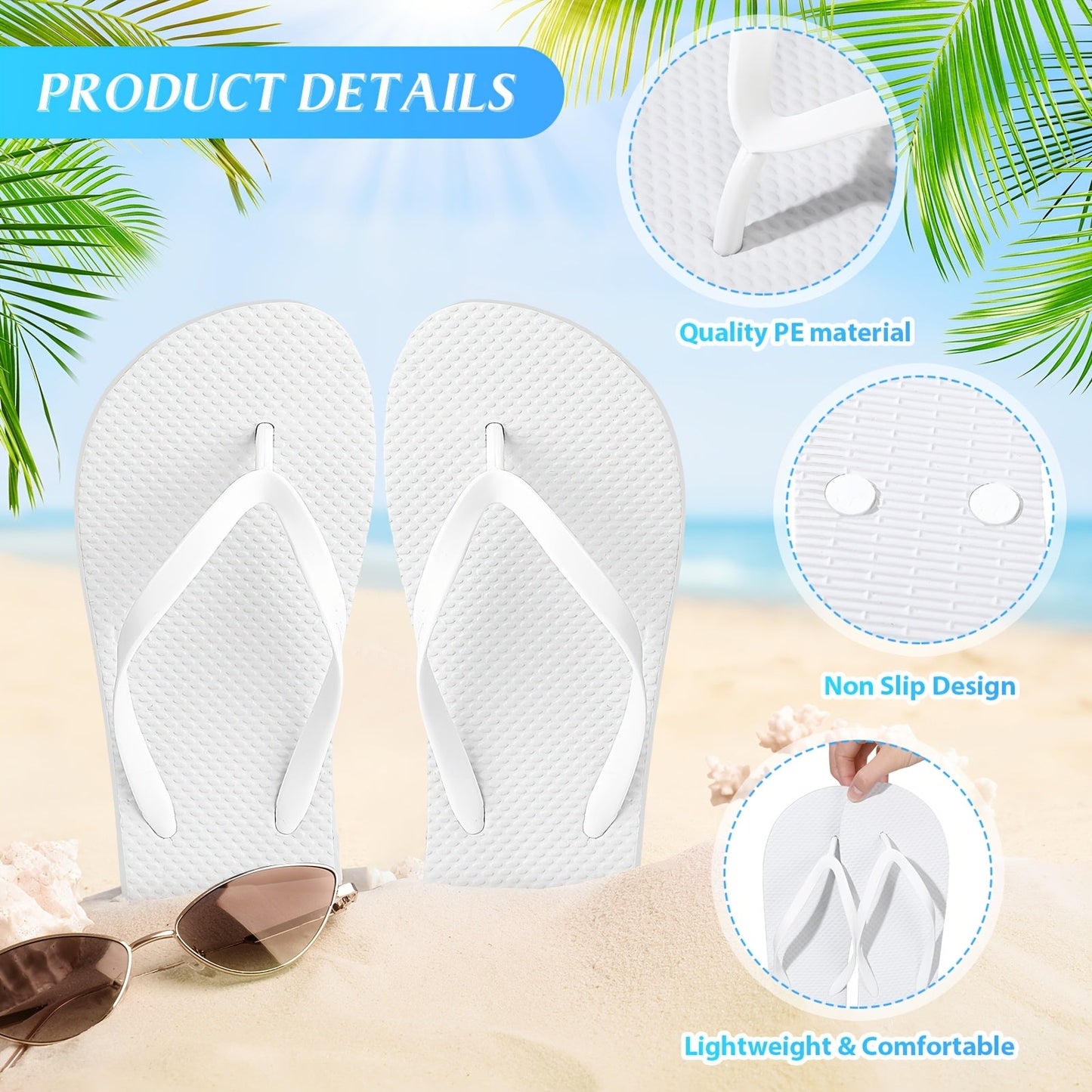 Women's Slippers - Slip-On for Beach & Water – White – view 4
