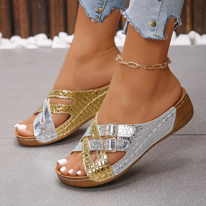 Women's Slippers – Slip-On Platform Sole for Beach & Water – view 9