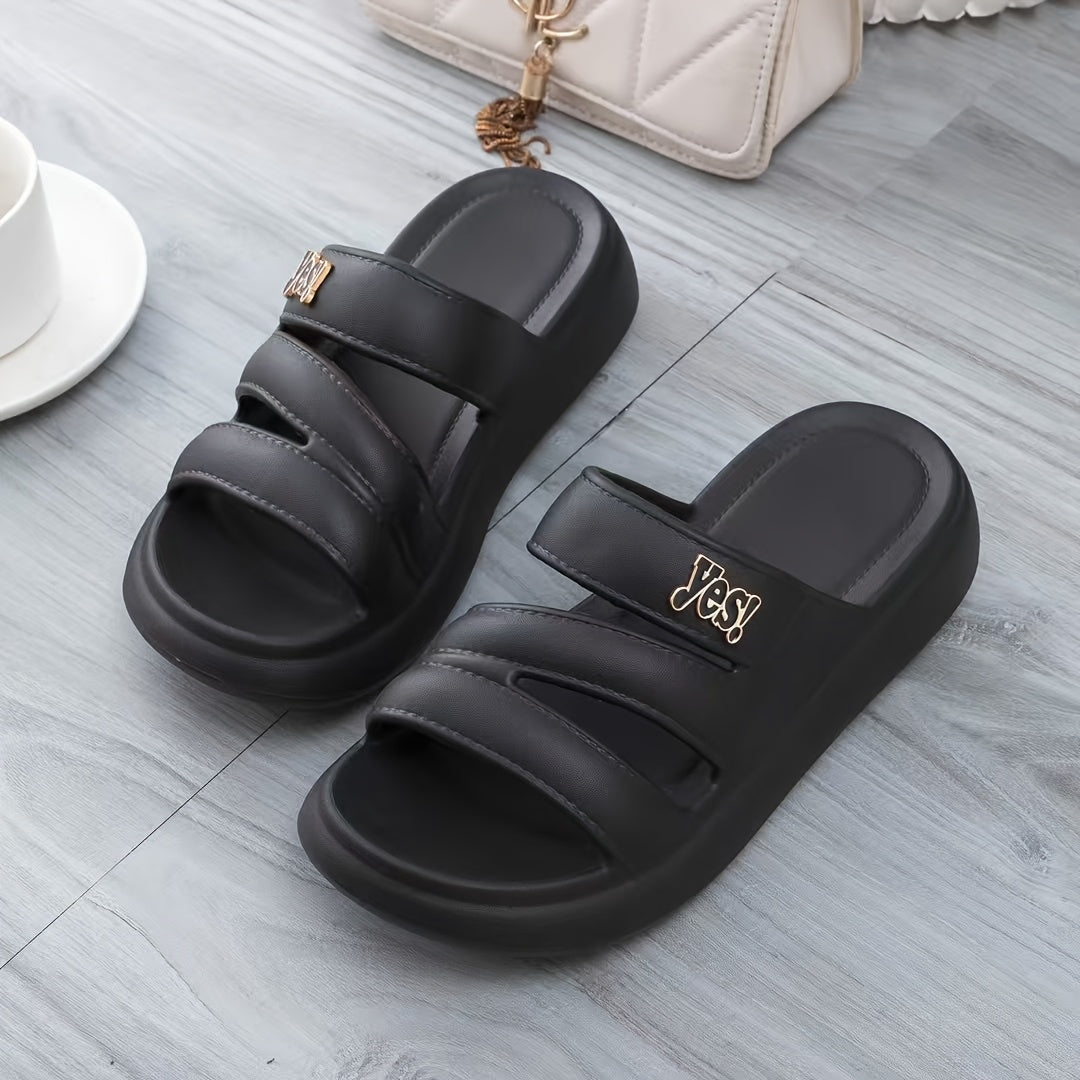 Women's Slippers - Slip-On – White / Black – White option – view 5