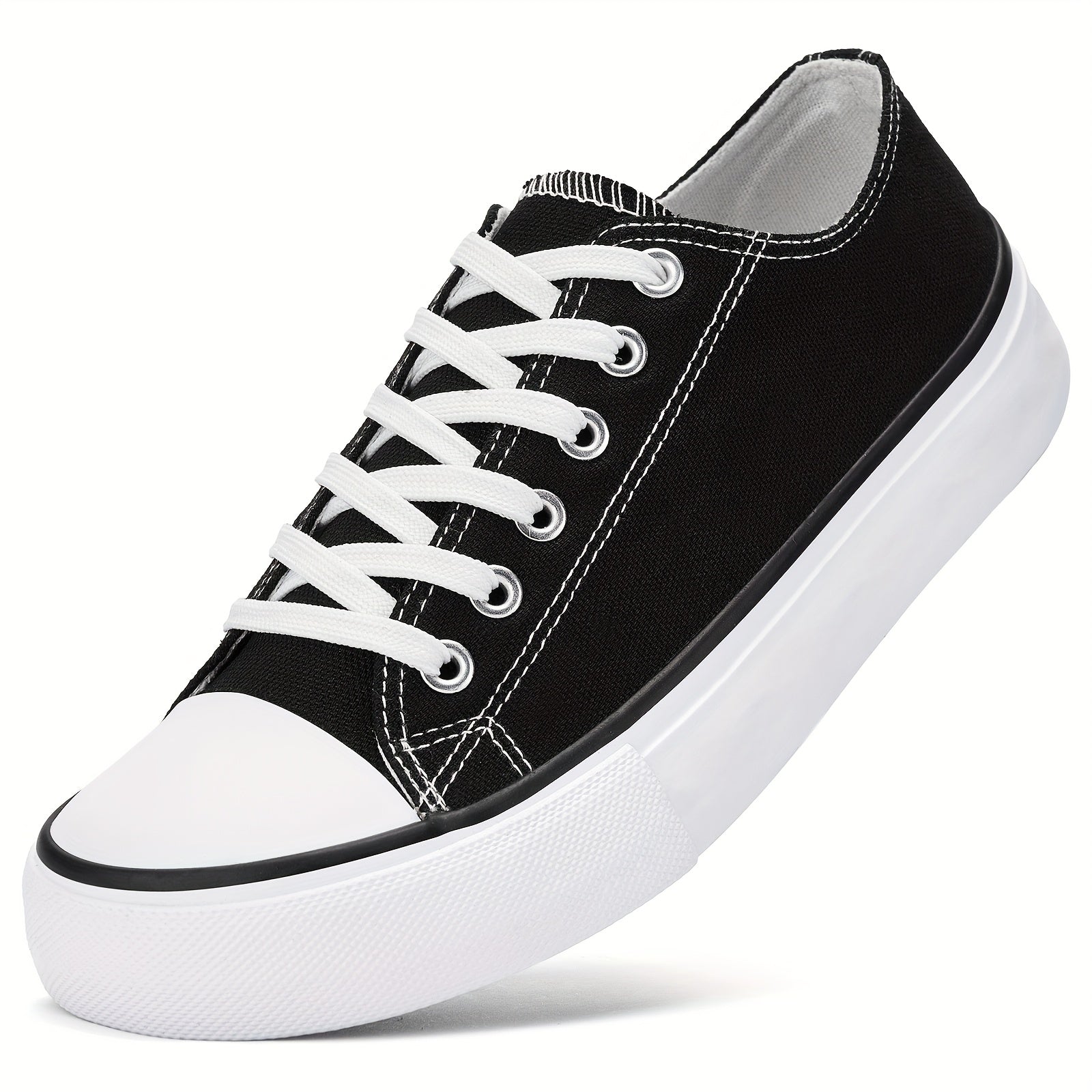Women's Sneakers – Breathable Mesh Everyday Wear 47 – Black option – view 3