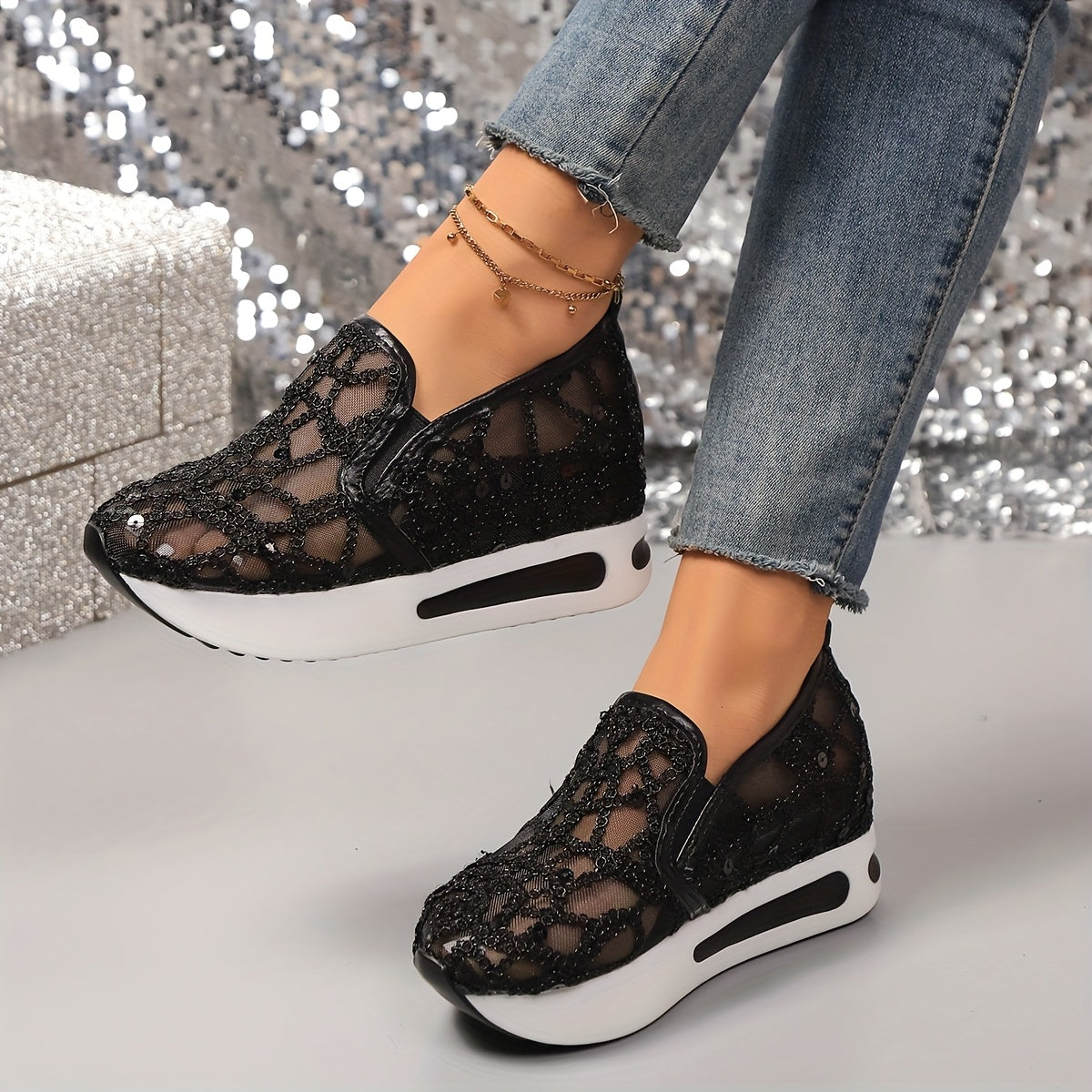 Women's Sneakers – Breathable Mesh Everyday Wear 90 – view 3