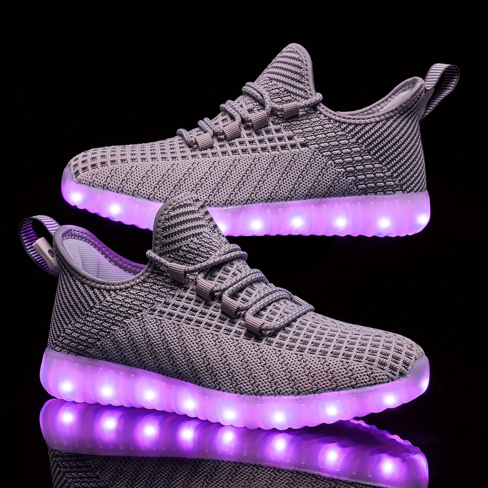 Women's Sneakers – Breathable Mesh for Everyday Wear – Light Grey – Grey option – view 3
