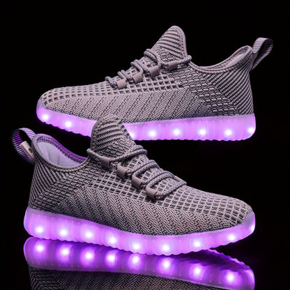 Women's Sneakers – Breathable Mesh for Everyday Wear – Light Grey – Grey option – view 3