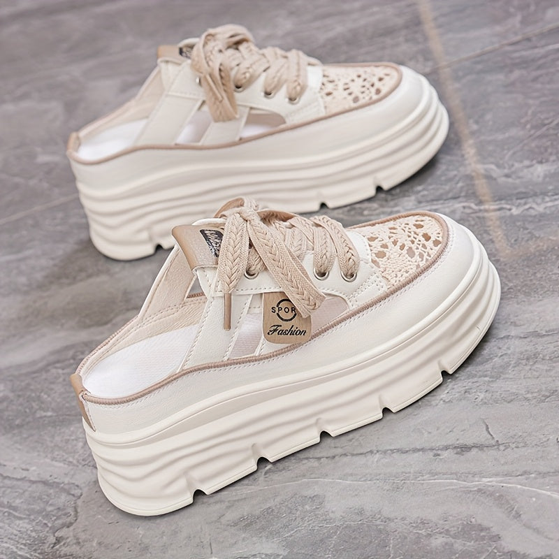 Women's Sneakers – Comfort Fit Everyday Wear 40 – Beige option – view 3