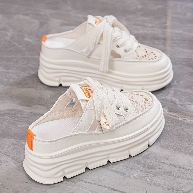 Women's Sneakers – Comfort Fit Everyday Wear 40 – Beige option – view 4