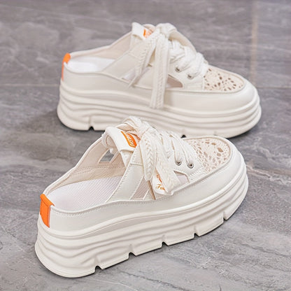 Women's Sneakers – Comfort Fit Everyday Wear 40 – Beige option – view 4
