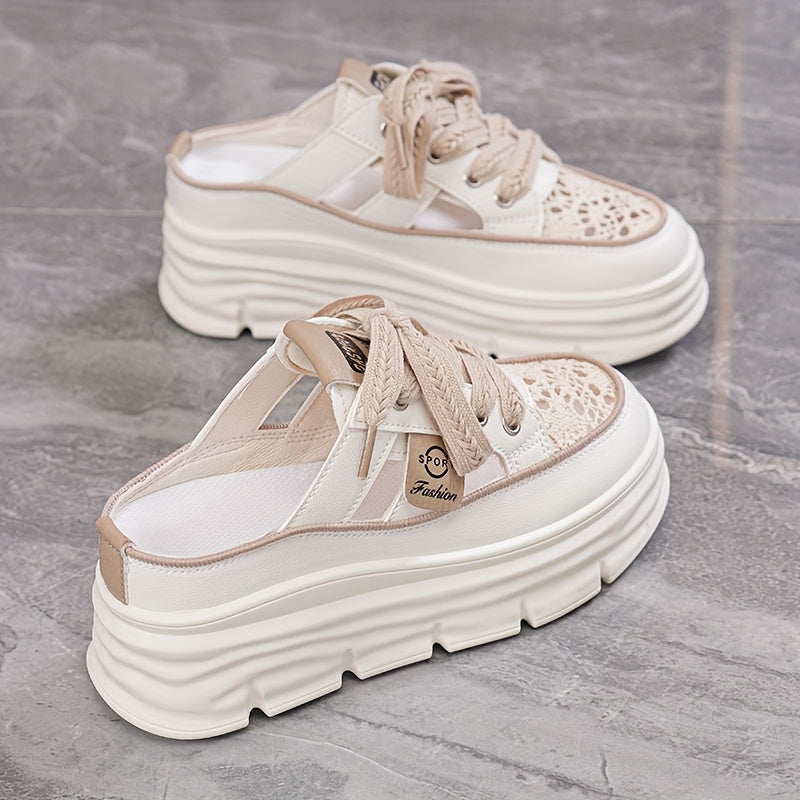Women's Sneakers – Comfort Fit Everyday Wear 40 – Beige option – view 5