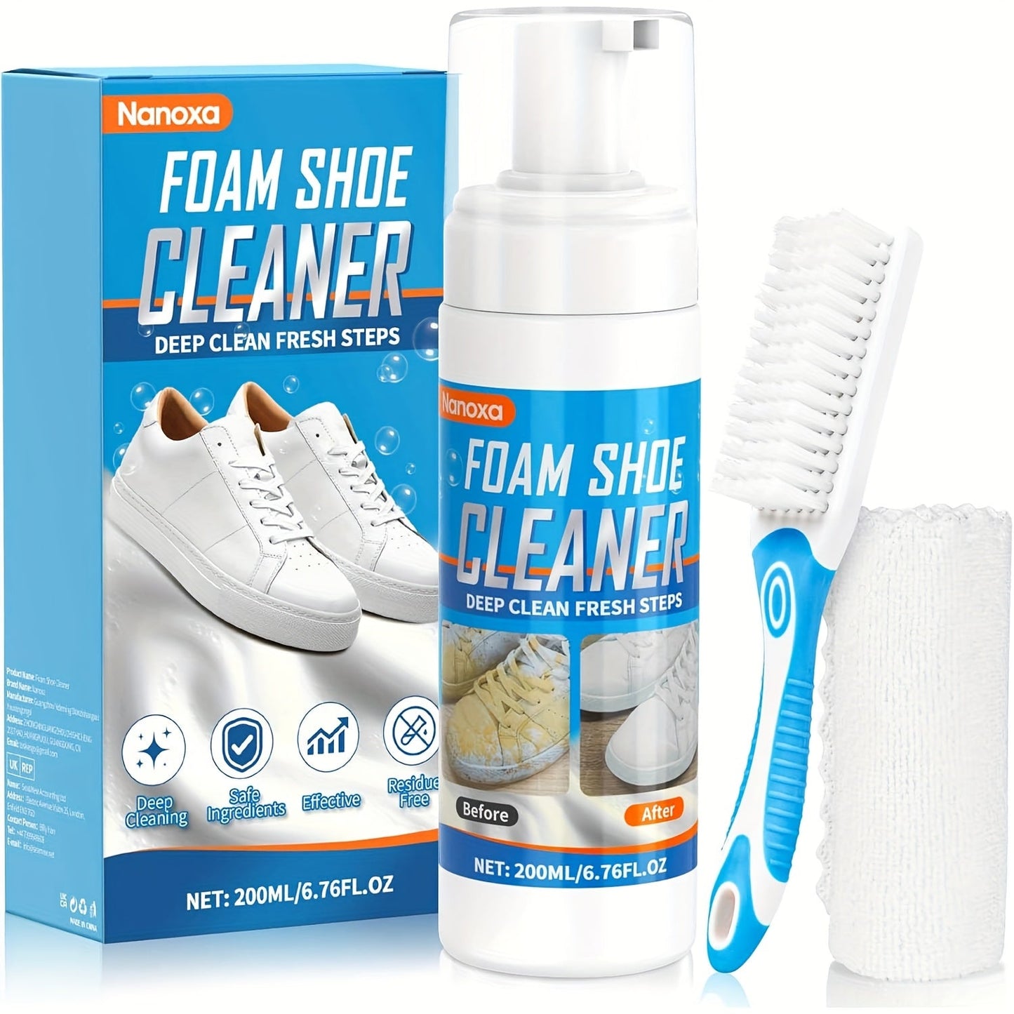 Women's Sneakers – Comfort Fit for Everyday Wear – Cleaner 76oz Premium – White option – main product image