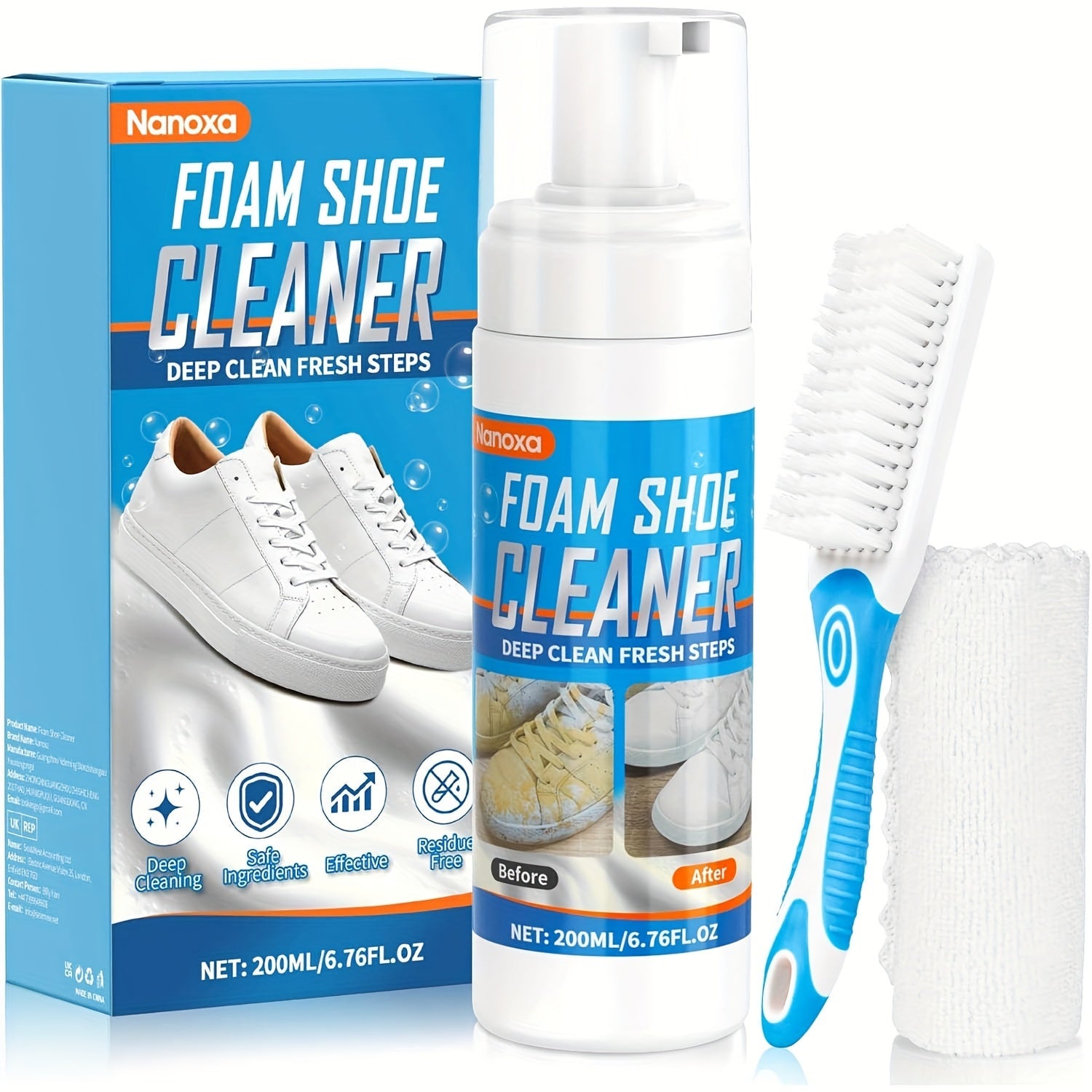 Women's Sneakers – Comfort Fit for Everyday Wear – Cleaner 76oz Premium – White option – main product image