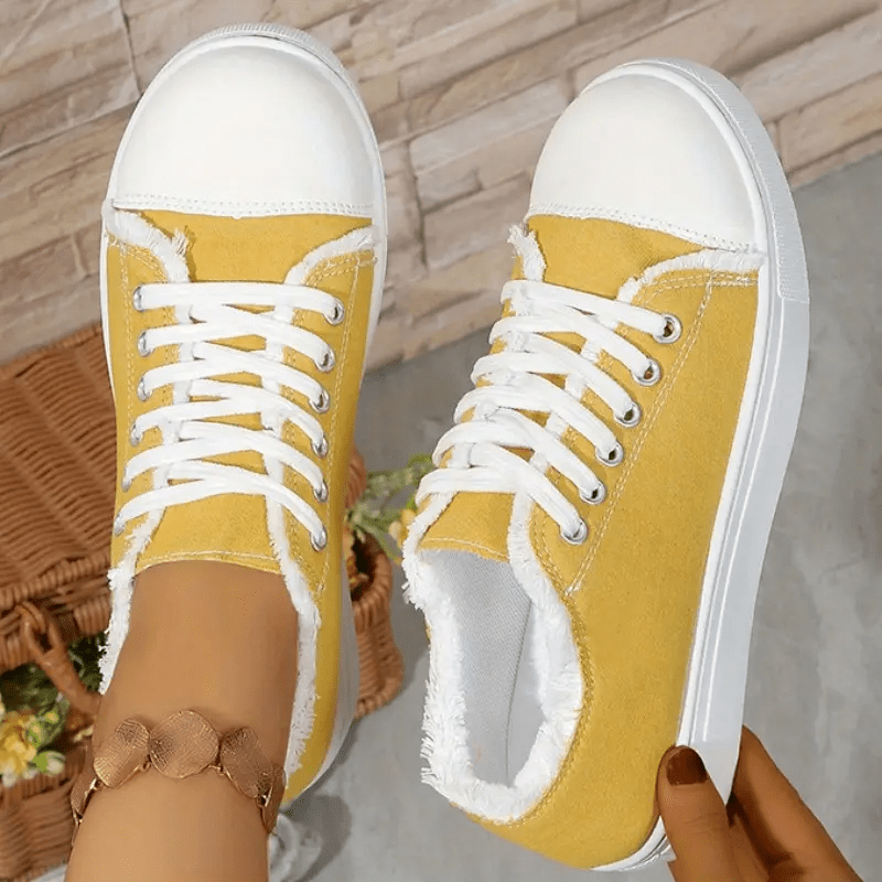 Women's Sneakers - Lace-Up Design – 7-Color Selection – view 2