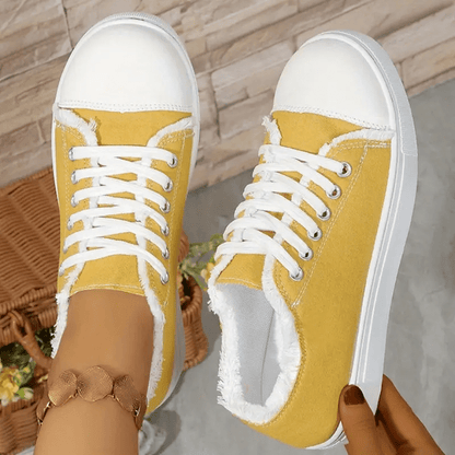 Women's Sneakers - Lace-Up Design – 7-Color Selection – view 2
