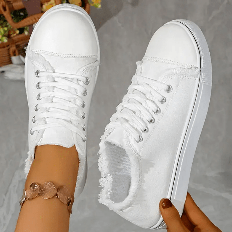 Women's Sneakers - Lace-Up Design – 7-Color Selection – view 7