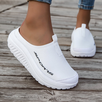 Women's Sneakers - Lace-Up Design – White – main product image