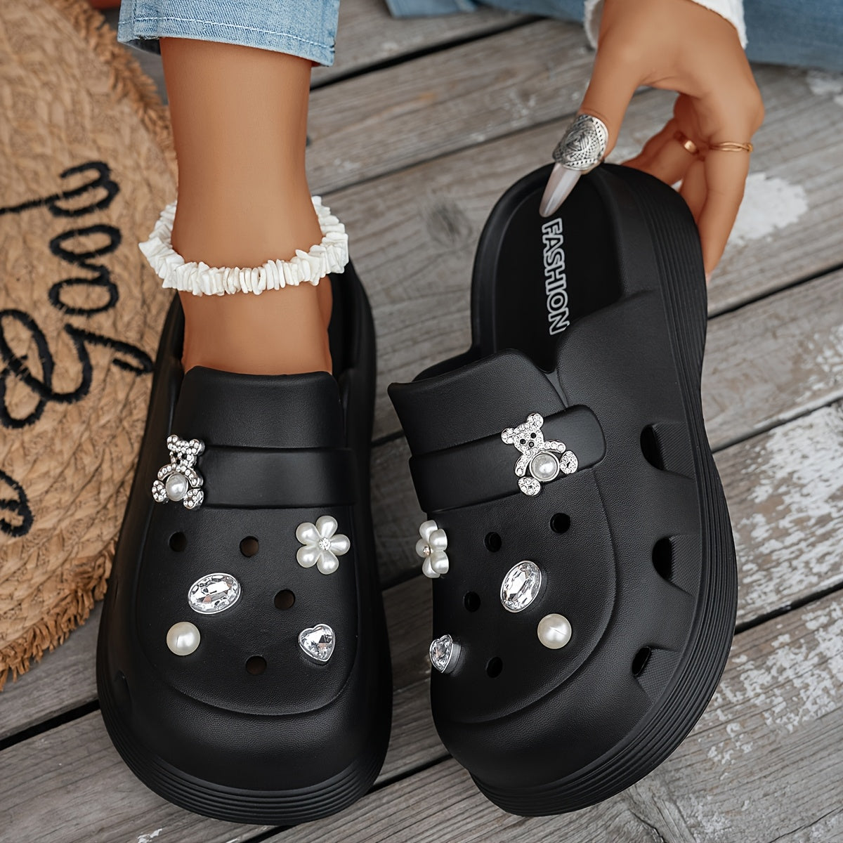 Women's Sneakers – Platform Sole for Beach & Water – view 4