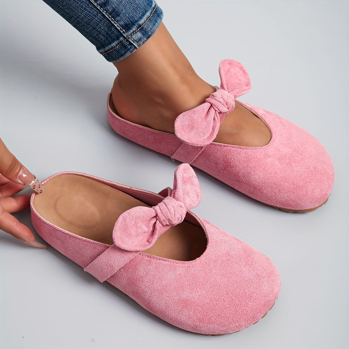 Women's Sneakers – Platform Sole for Everyday Wear – 3-Color Selection – pink option – view 3