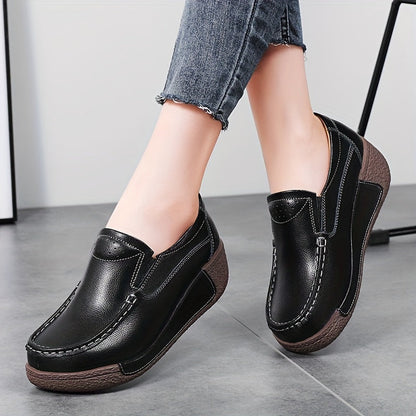 Women's Sneakers – Slip-On Platform for Everyday Wear – Blue option – view 4
