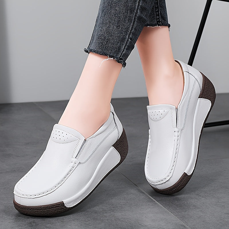 Women's Sneakers – Slip-On Platform for Everyday Wear – Blue option – view 5