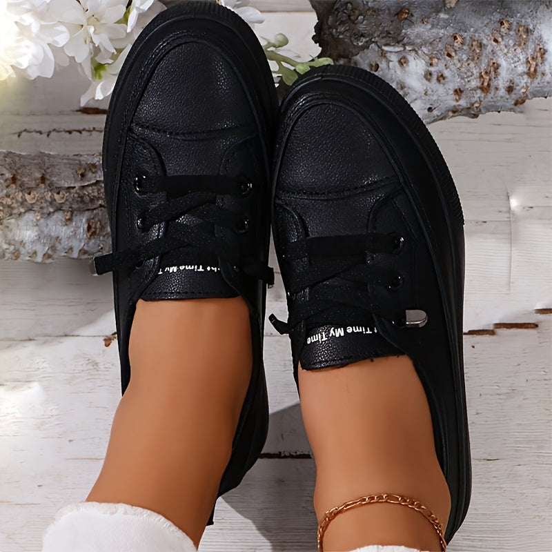 Women's Sneakers - Wide Toe Box Non-Slip Sole for Outdoor & – Black option – view 3