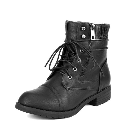 Women's Snow Boots - Cushioned Comfort & Lace-Up – BLACK option – view 3