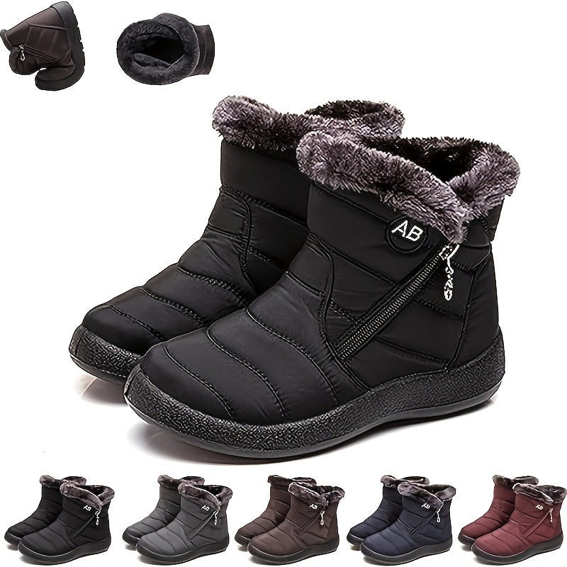 Women's Snow Boots – Non-Slip for Cold Weather – Red / Black – main product image
