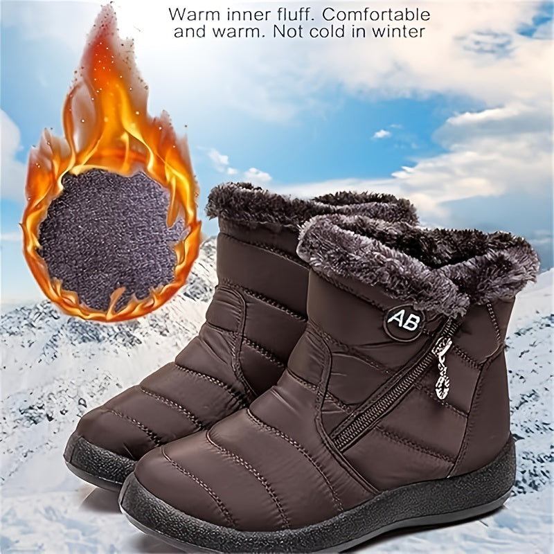 Women's Snow Boots – Non-Slip for Cold Weather – Red / Black – view 2