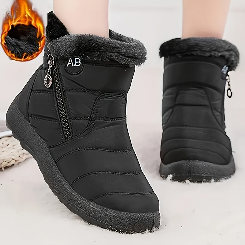 Women's Snow Boots – Non-Slip for Cold Weather – Red / Black – view 6