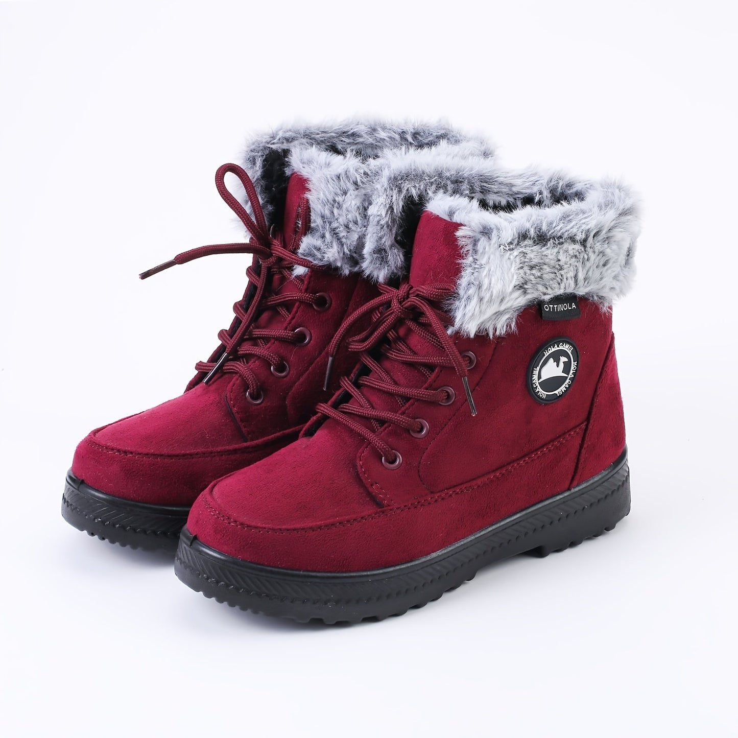 Women's Snow Boots – Non-Slip Sole Outdoor & Travel 11 – Black option – view 6