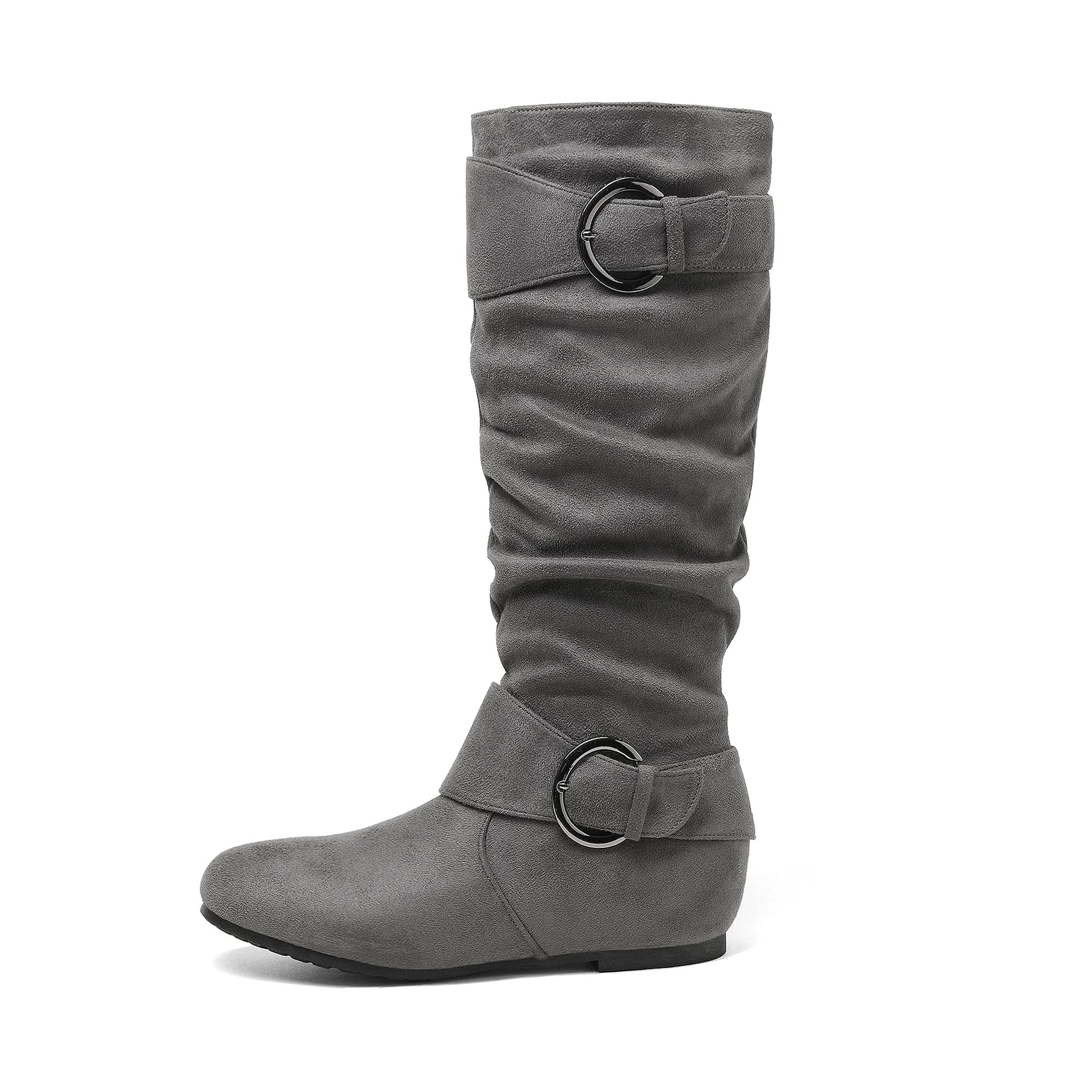 Women's Snow Boots – Plush Lined for Cold Weather – Black / Grey – view 7