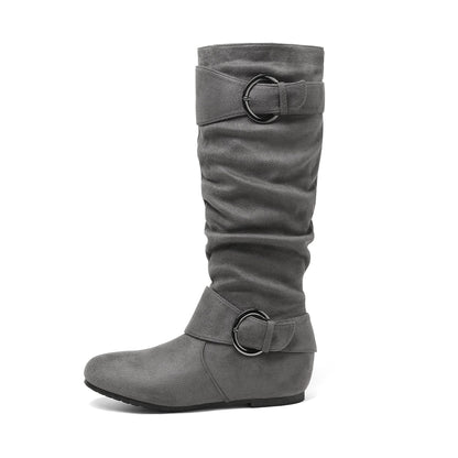 Women's Snow Boots – Plush Lined for Cold Weather – Black / Grey – view 7
