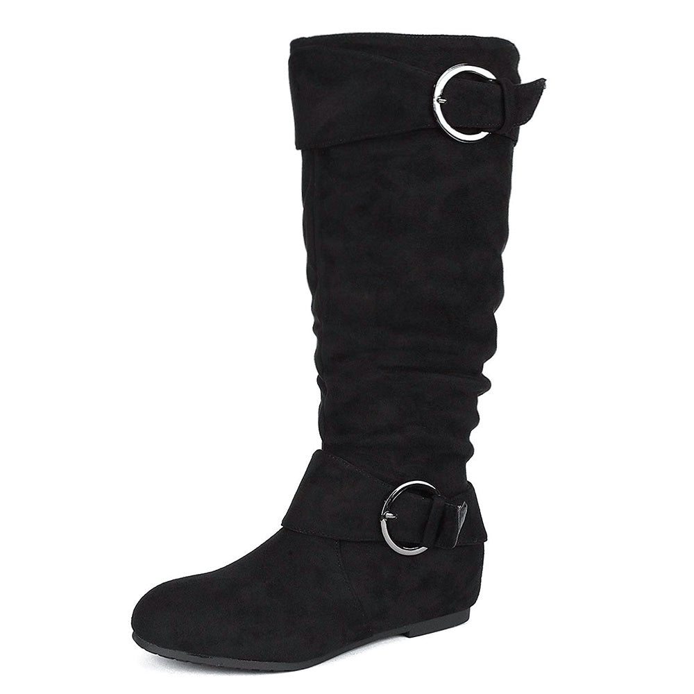 Women's Snow Boots – Plush Lined for Cold Weather – Black / Grey – view 12