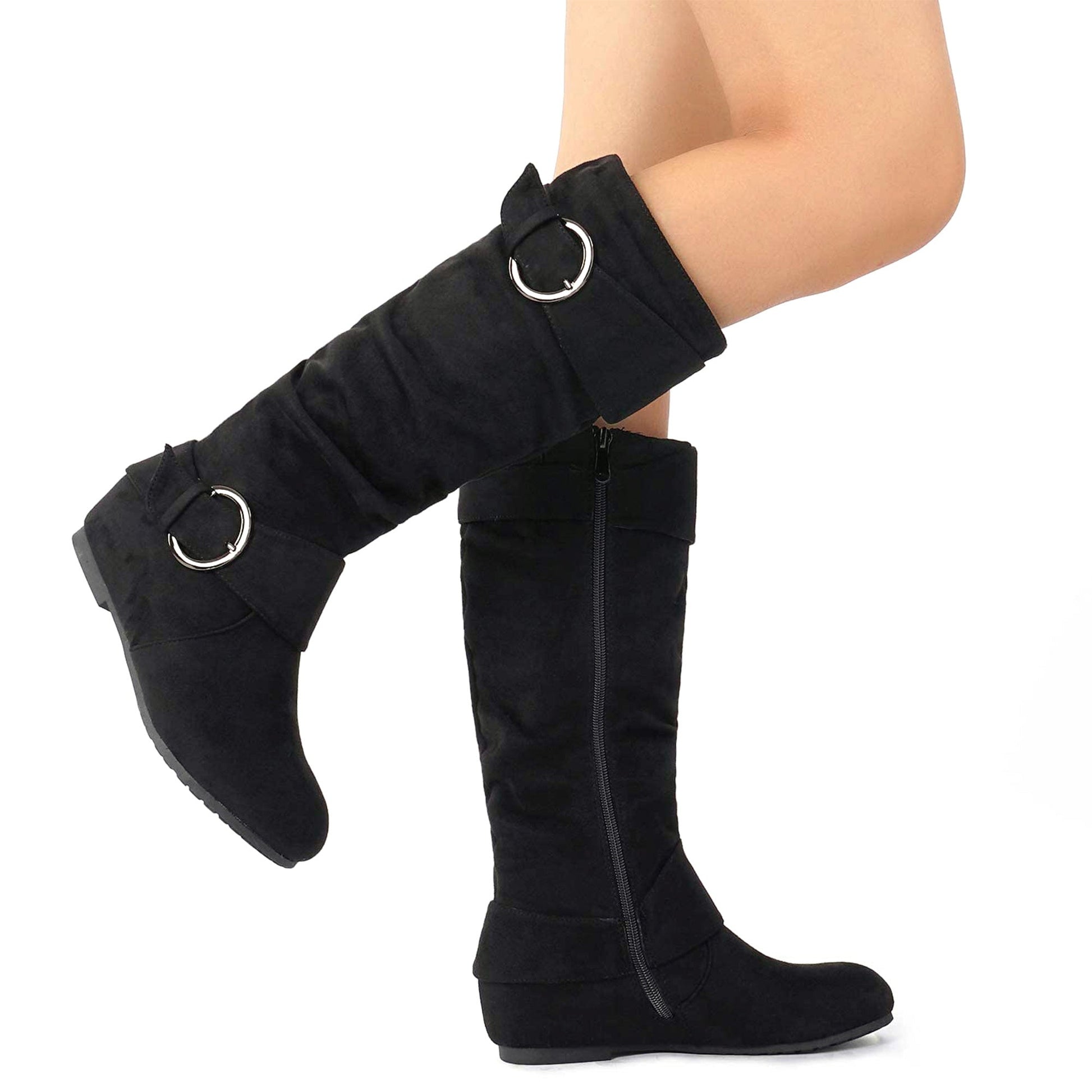 Women's Snow Boots – Plush Lined for Cold Weather – Black / Grey – view 13