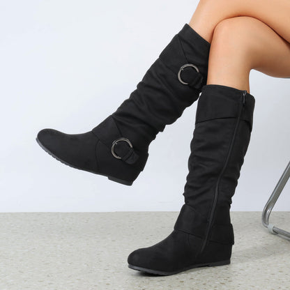 Women's Snow Boots – Plush Lined for Cold Weather – Black / Grey – view 19