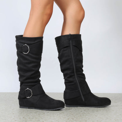 Women's Snow Boots – Plush Lined for Cold Weather – Black / Grey – view 20