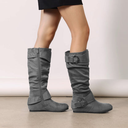 Women's Snow Boots – Plush Lined for Cold Weather – Black / Grey – view 22
