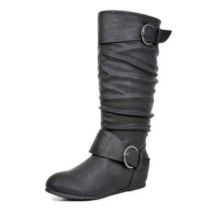 Women's Snow Boots – Plush Lined for Cold Weather – Black / Grey – view 24