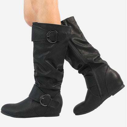 Women's Snow Boots – Plush Lined for Cold Weather – Black / Grey – view 25