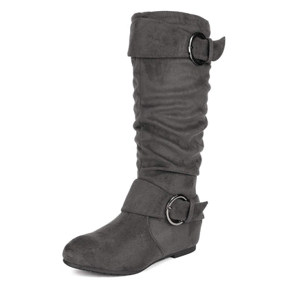 Women's Snow Boots – Plush Lined for Cold Weather – Black / Grey – Black option – view 6