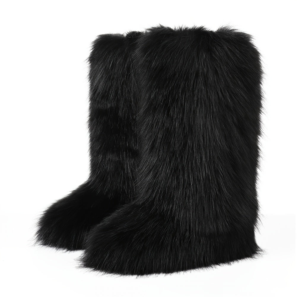 Women's Snow Boots – Plush Lined for Cold Weather – Sizes US 6–US 10 – Black option – view 2