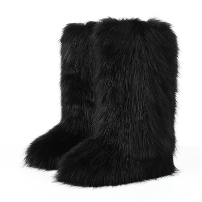 Women's Snow Boots – Plush Lined for Cold Weather – Sizes US 6–US 10 – Black option – view 2