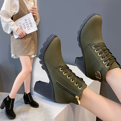 Women's Snow Boots – Plush Lined Lace-Up for Beach & Water – main product image