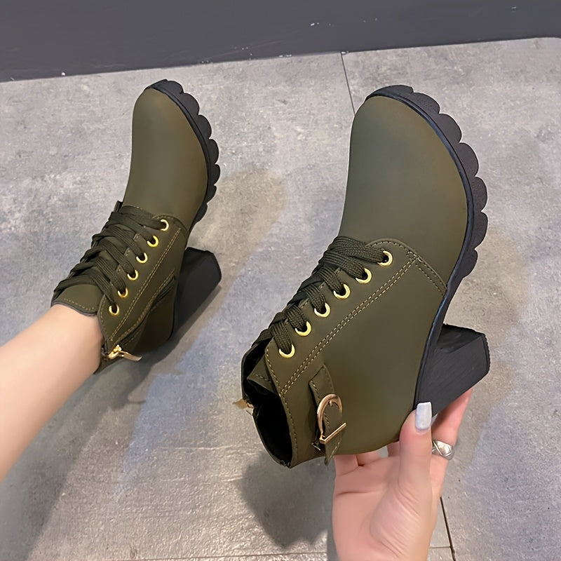 Women's Snow Boots – Plush Lined Lace-Up for Beach & Water – Black option – view 5