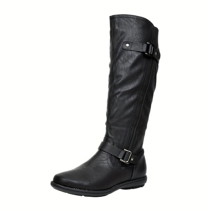Women's Snow Boots – Plush Lined Platform for Cold Weather – Black option – view 3