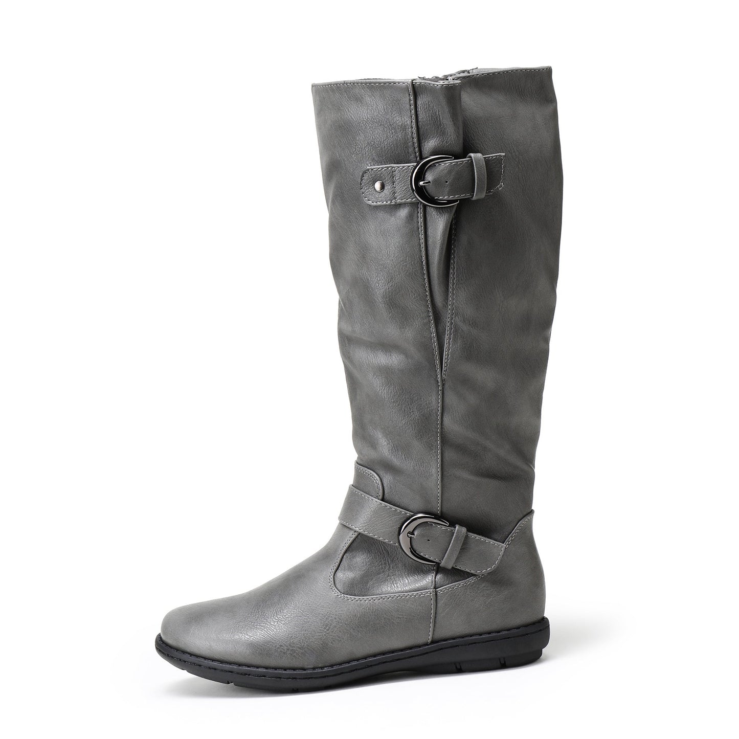 Women's Snow Boots - Plush Lined Slip-On for Cold Weather – Black – view 11