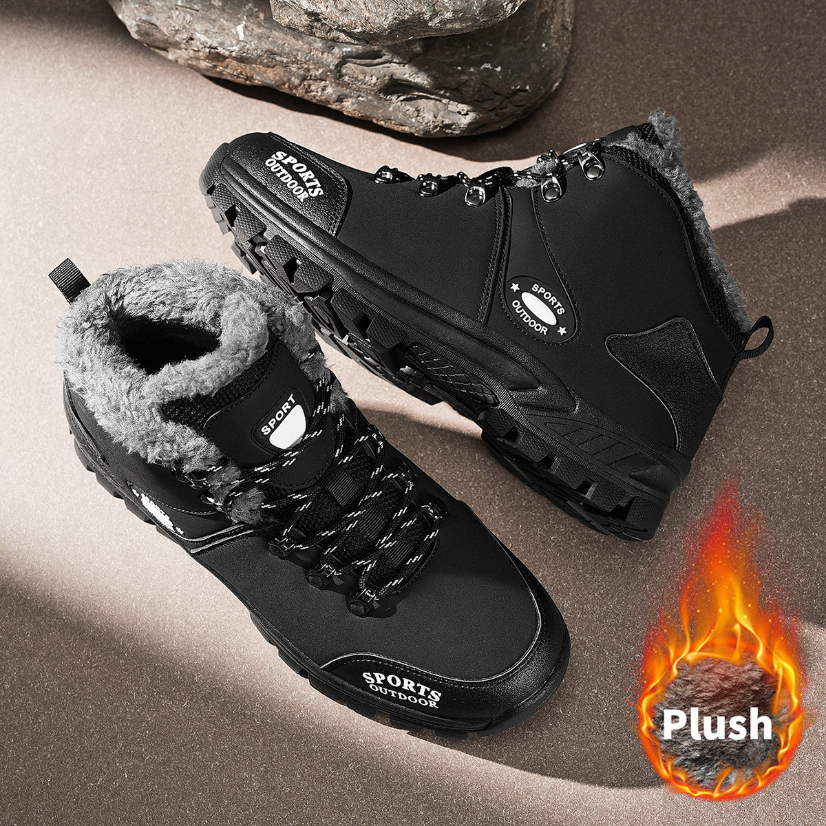 Women's Snow Boots – Wide Toe Box Non-Slip Sole for Beach & Water detail view