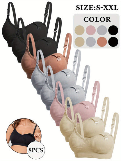 Women's Soft Support Bra - 8-Pack Removable Pads, Everyday Support – view 4