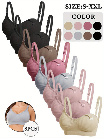 Women's Soft Support Bra - 8-Pack Removable Pads, Everyday Support detail view