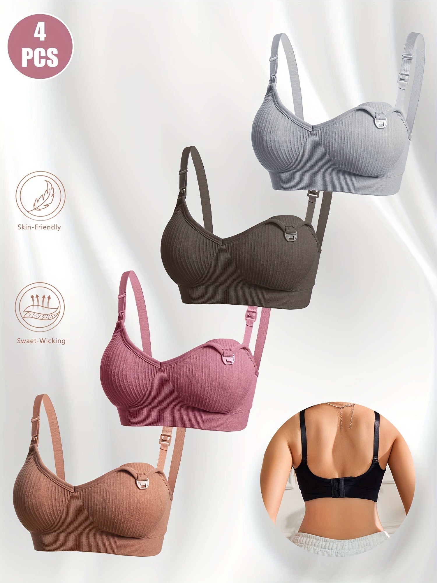 Women's Soft Support Bra - Removable Pads, Everyday Support – main product image