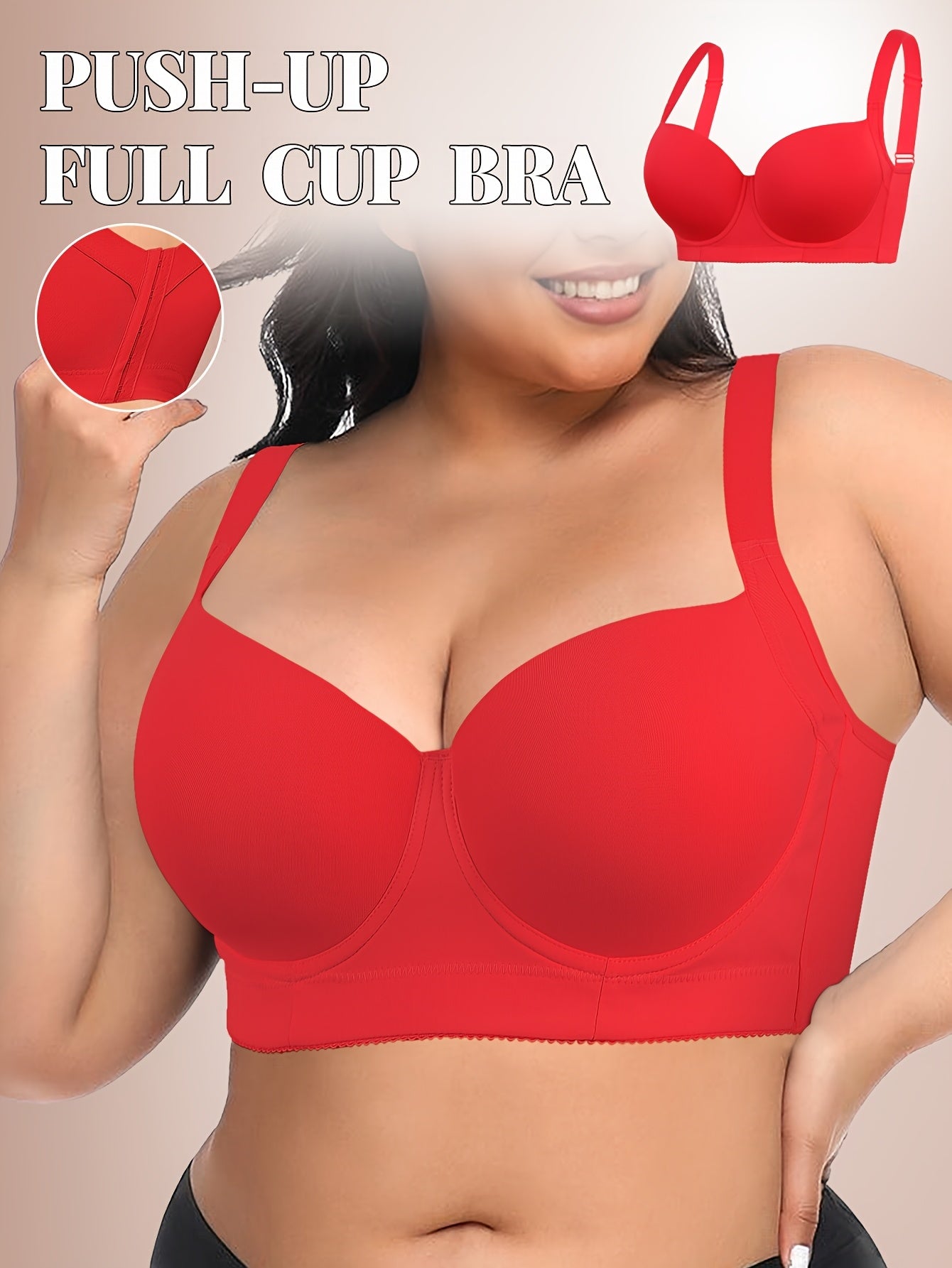 Women's Soft Support Bra - Seamless, Soft Support - Beige Color – Beige option – main product image